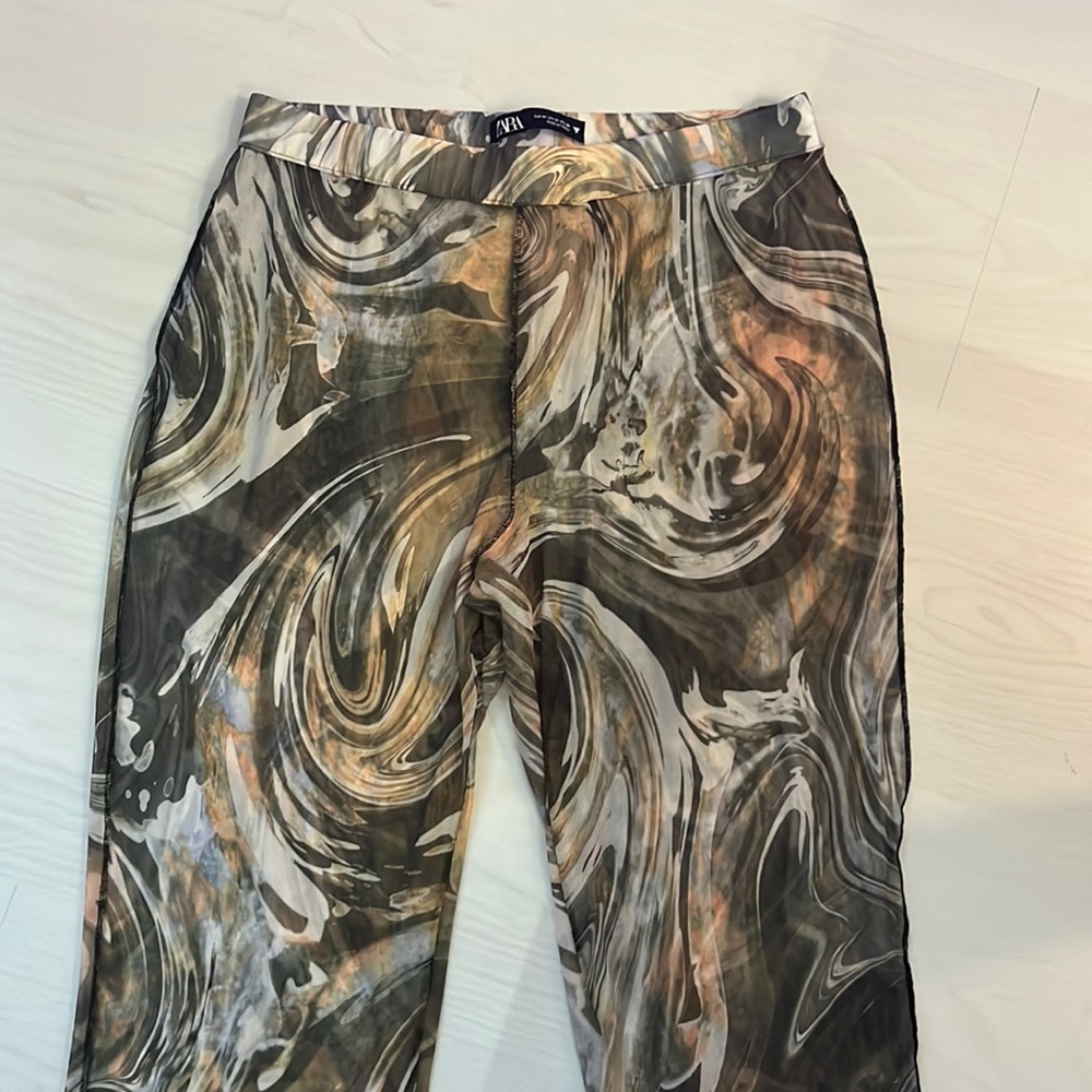 ZARA Multi Colored Mesh Pants
